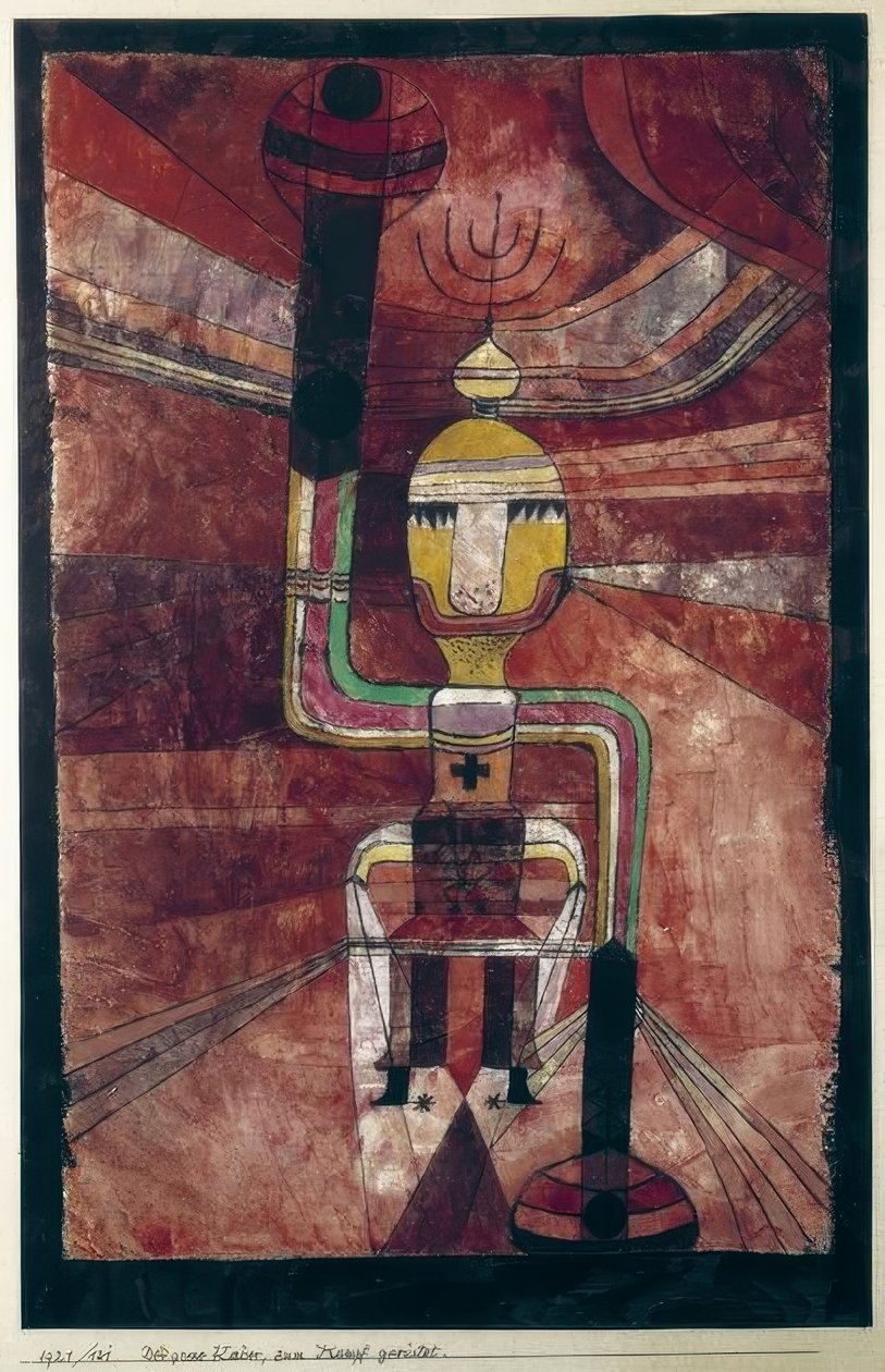 Der große Kaiser, zum Kampf gerüstet von Paul Klee