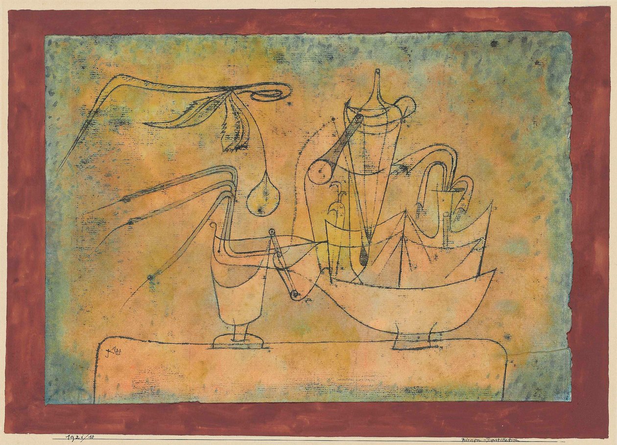 Destillation von Birnen, 1921 von Paul Klee