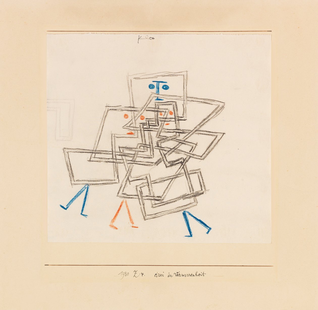 Drei in Verworrenheit, 1930 von Paul Klee