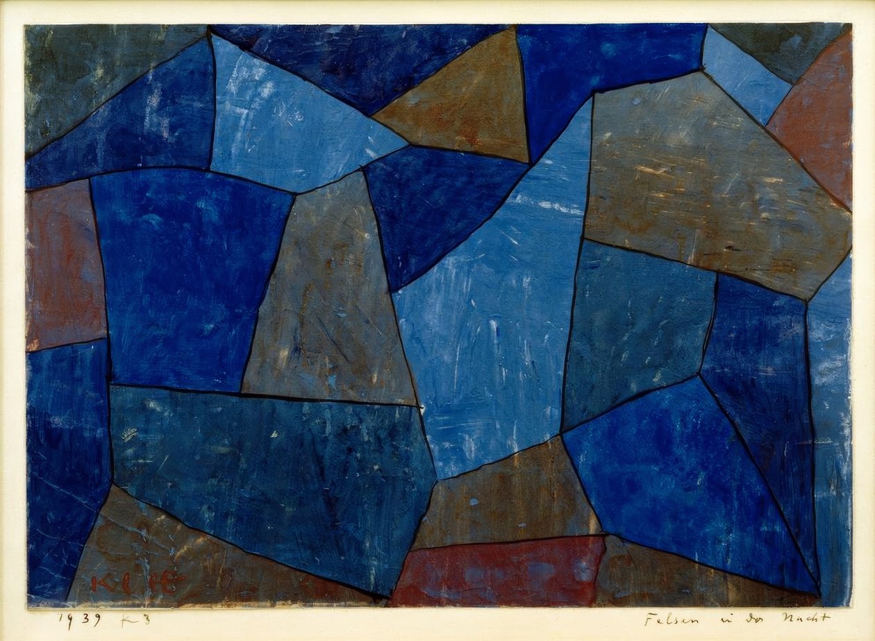 Felsen in der Nacht von Paul Klee