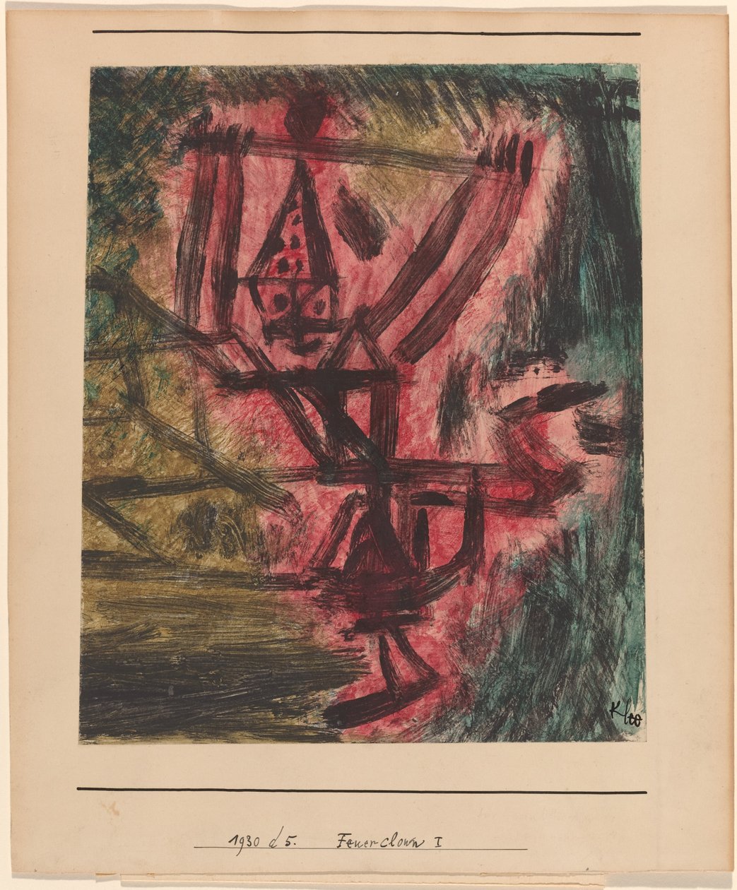Feuer Clown I von Paul Klee