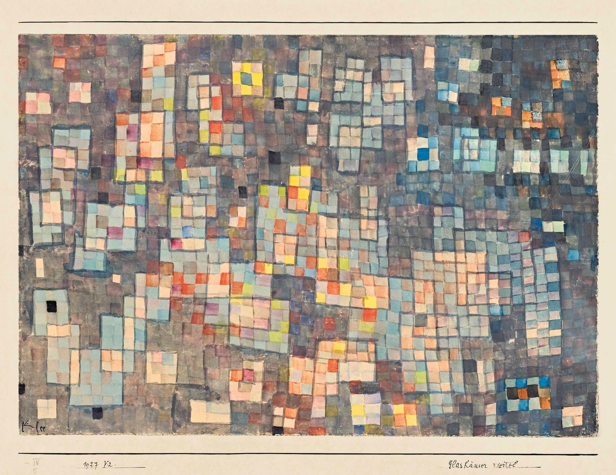 Glashäuser Viertel, 1927 von Paul Klee