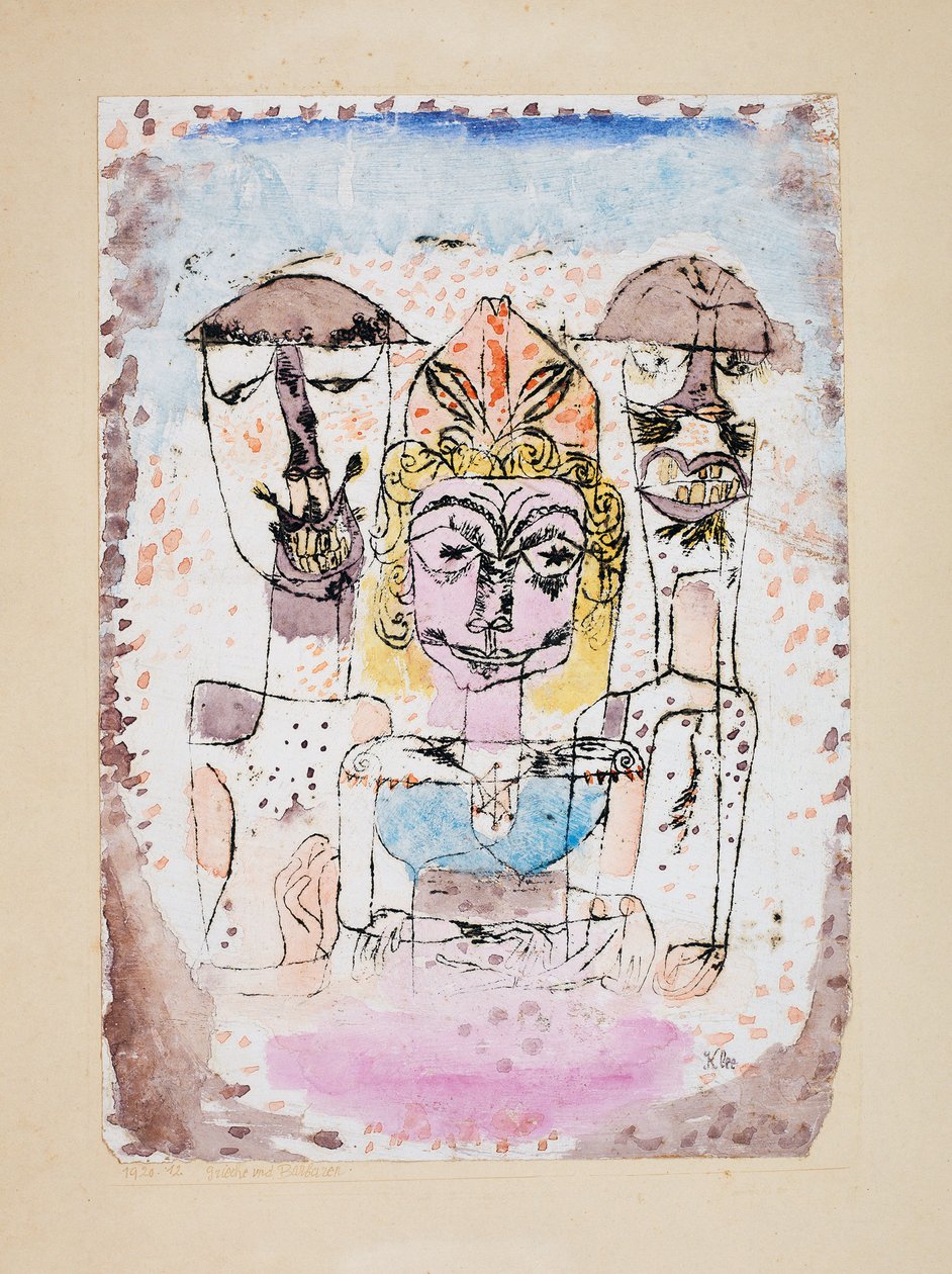 Griechen und Barbaren von Paul Klee