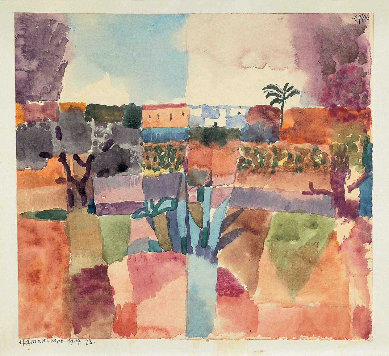Hammamet, 1914 von Paul Klee