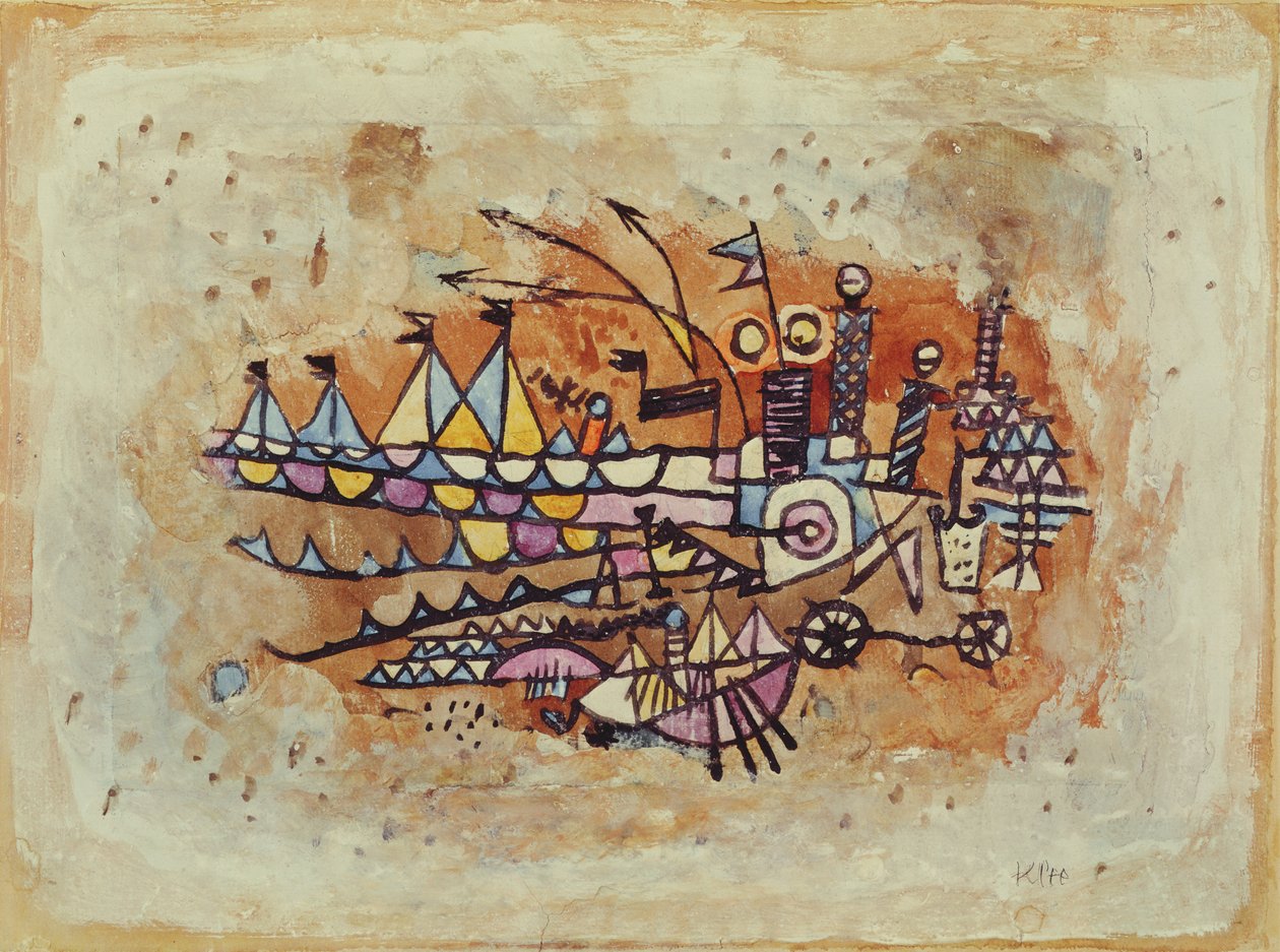 Hafenszene von Paul Klee