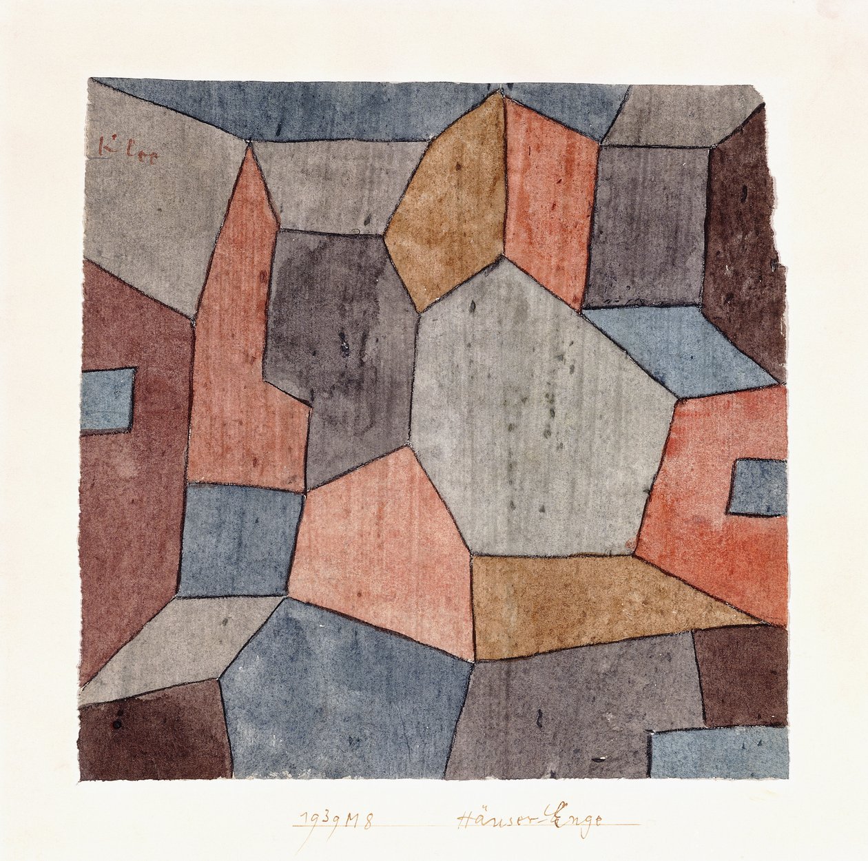 Häuser-Enge von Paul Klee
