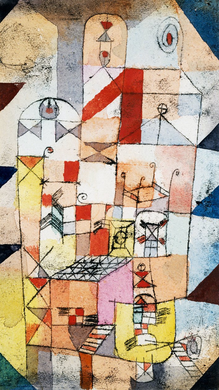 Hausinterieur, ca. 1919 von Paul Klee