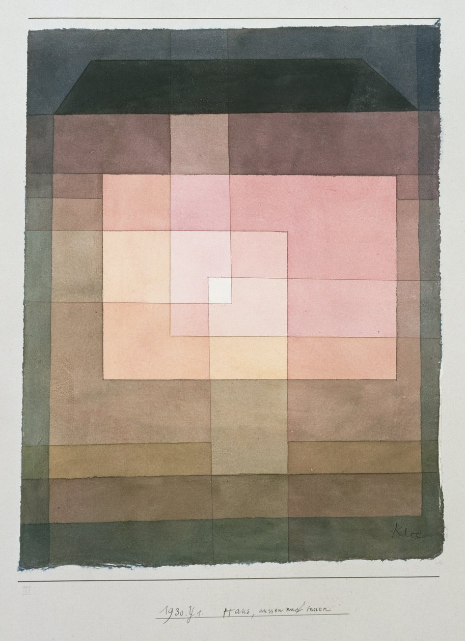 Haus, außen und innen von Paul Klee