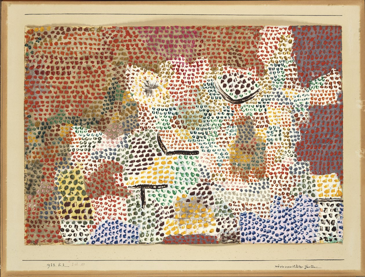 Wie ein verwilderter Garten von Paul Klee