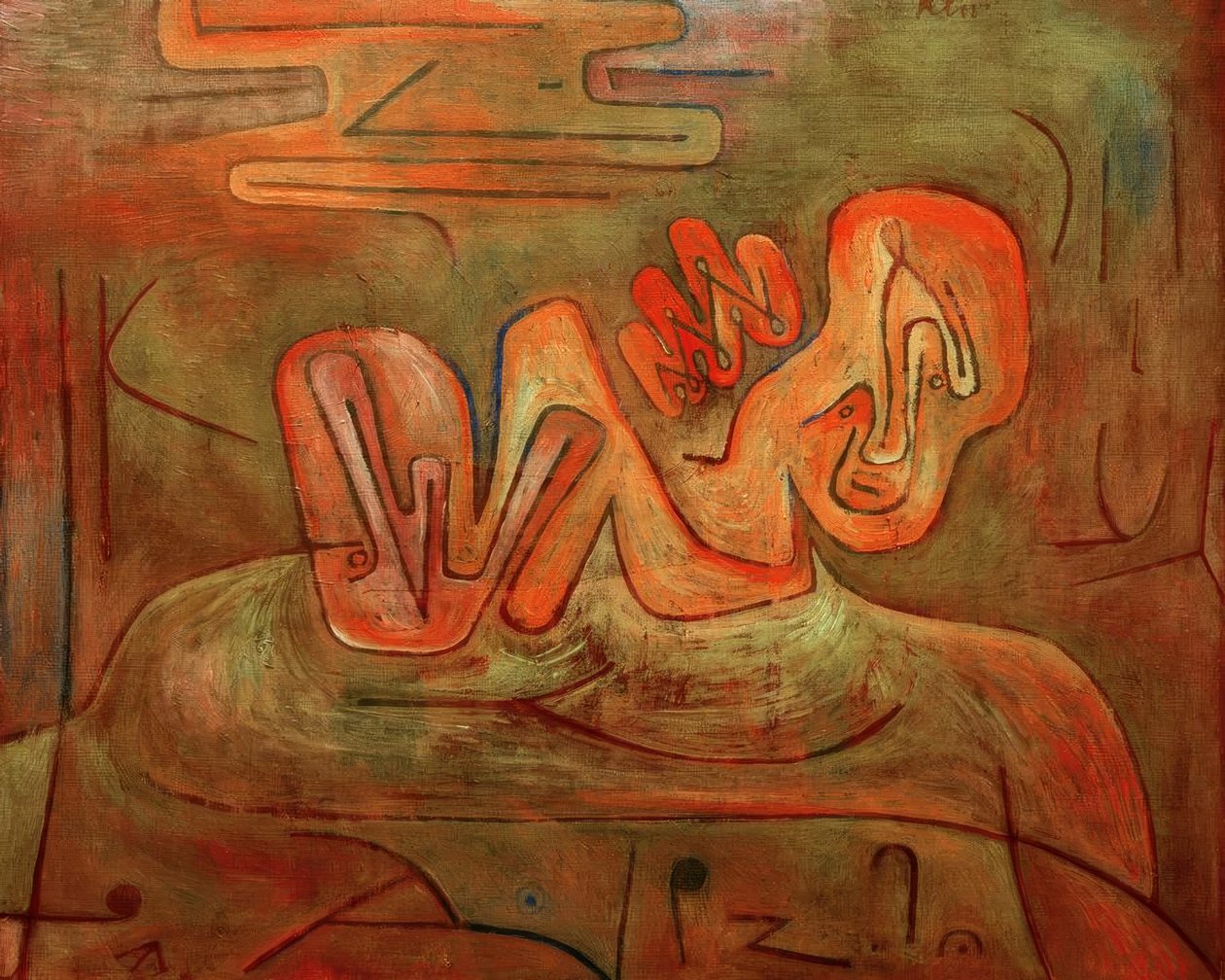 Katastrophe der Sphinx von Paul Klee