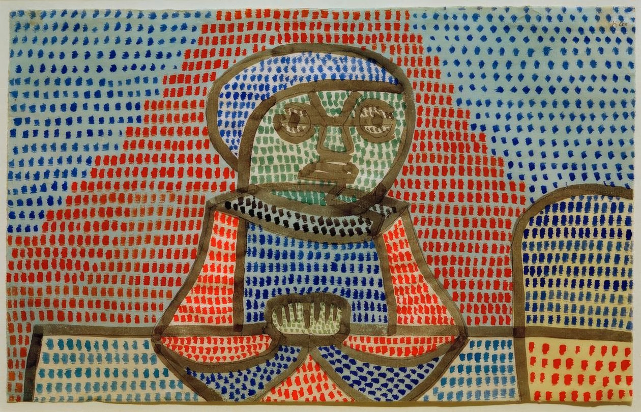 Knabe am Tisch von Paul Klee