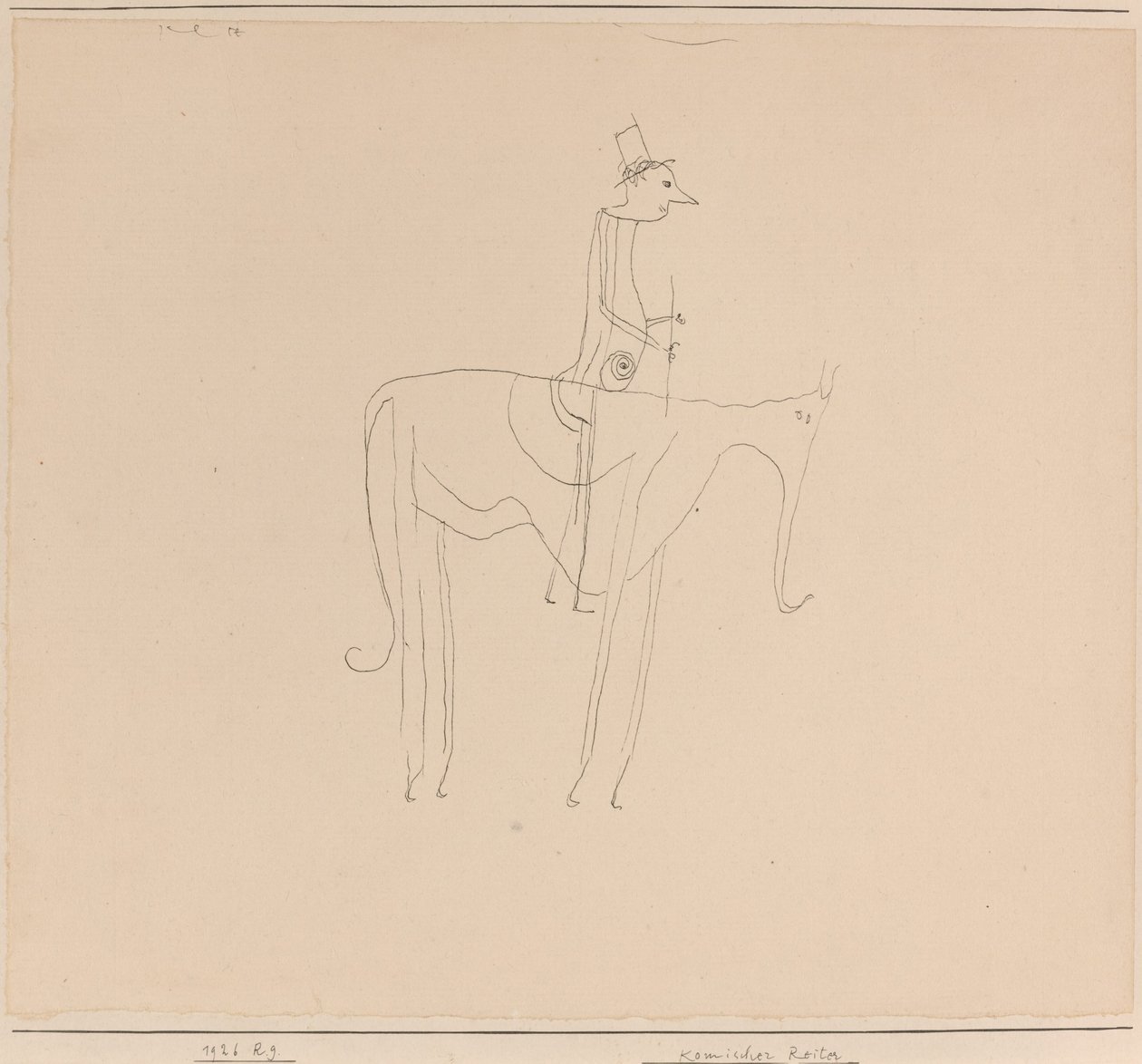 Komischer Reiter von Paul Klee