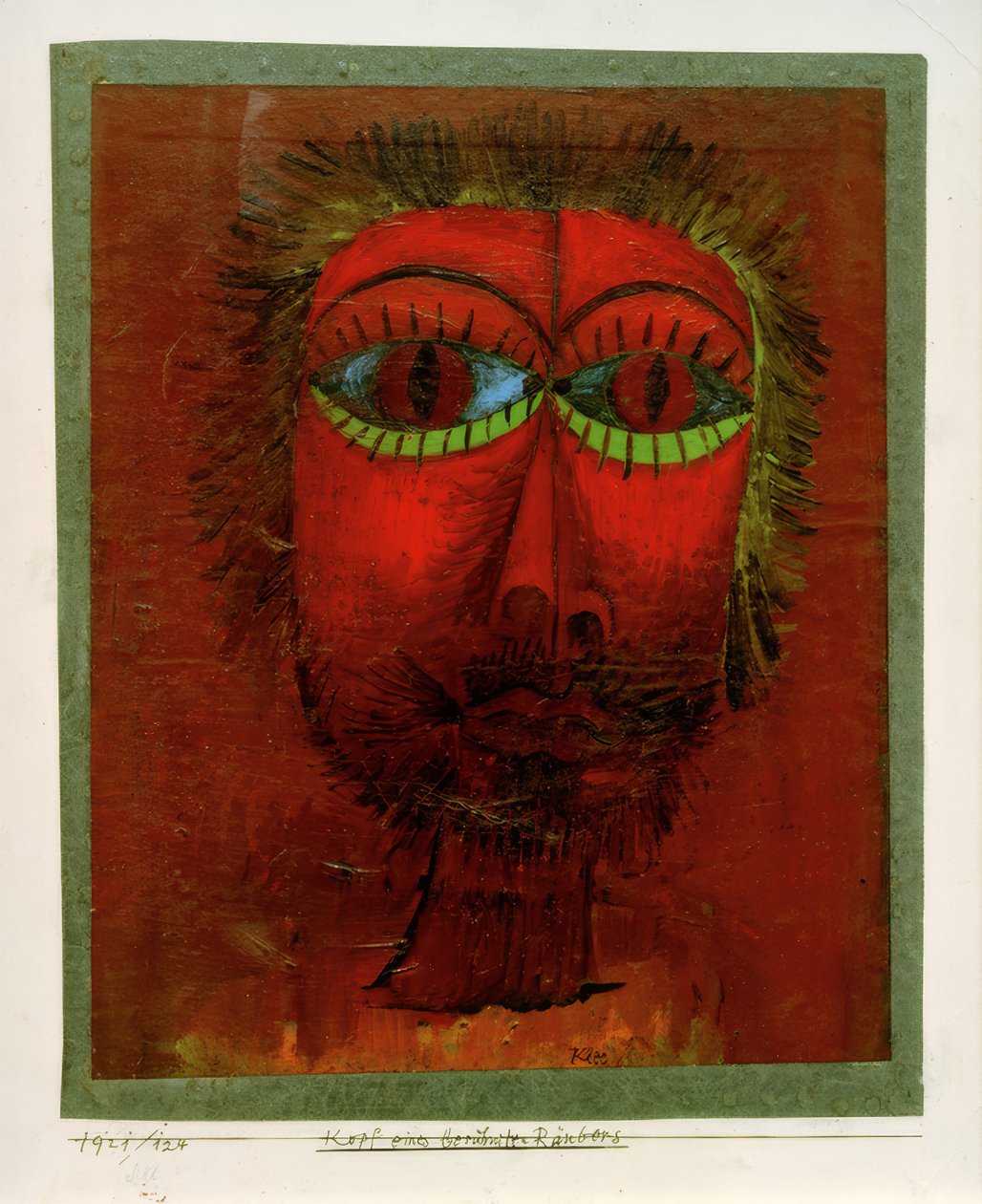 Kopf eines berühmten Räubers von Paul Klee
