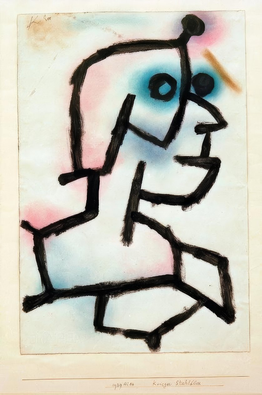Krieger Stahlblick von Paul Klee