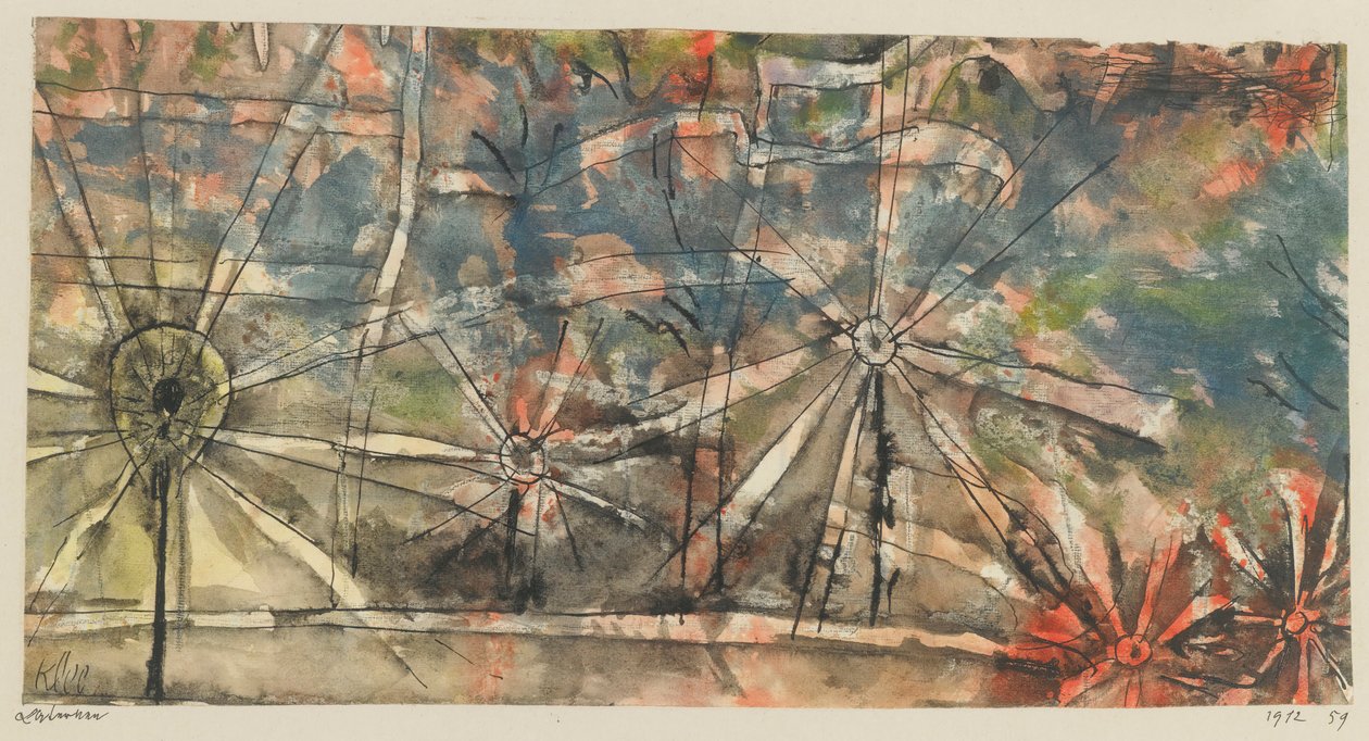 Straßenlaternen, 1912 von Paul Klee