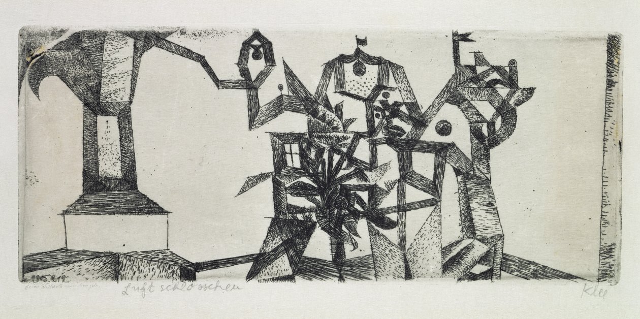 Kleines Schloss in der Luft von Paul Klee