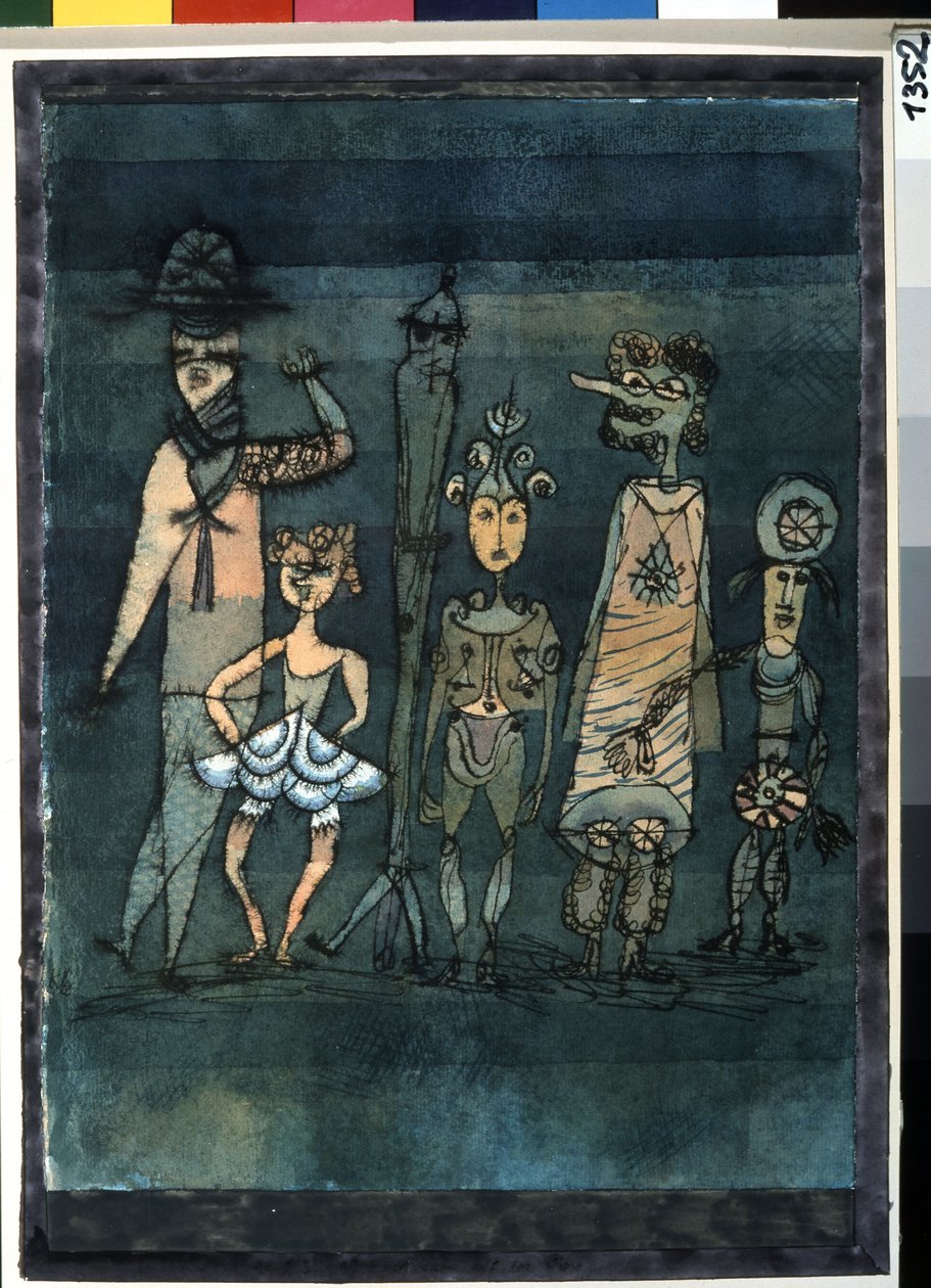 Masken. Gemälde von Paul Klee (1879-1940) von Paul Klee