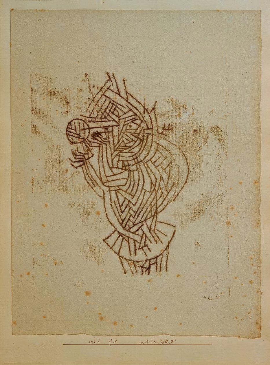 Mit dem Ball II von Paul Klee