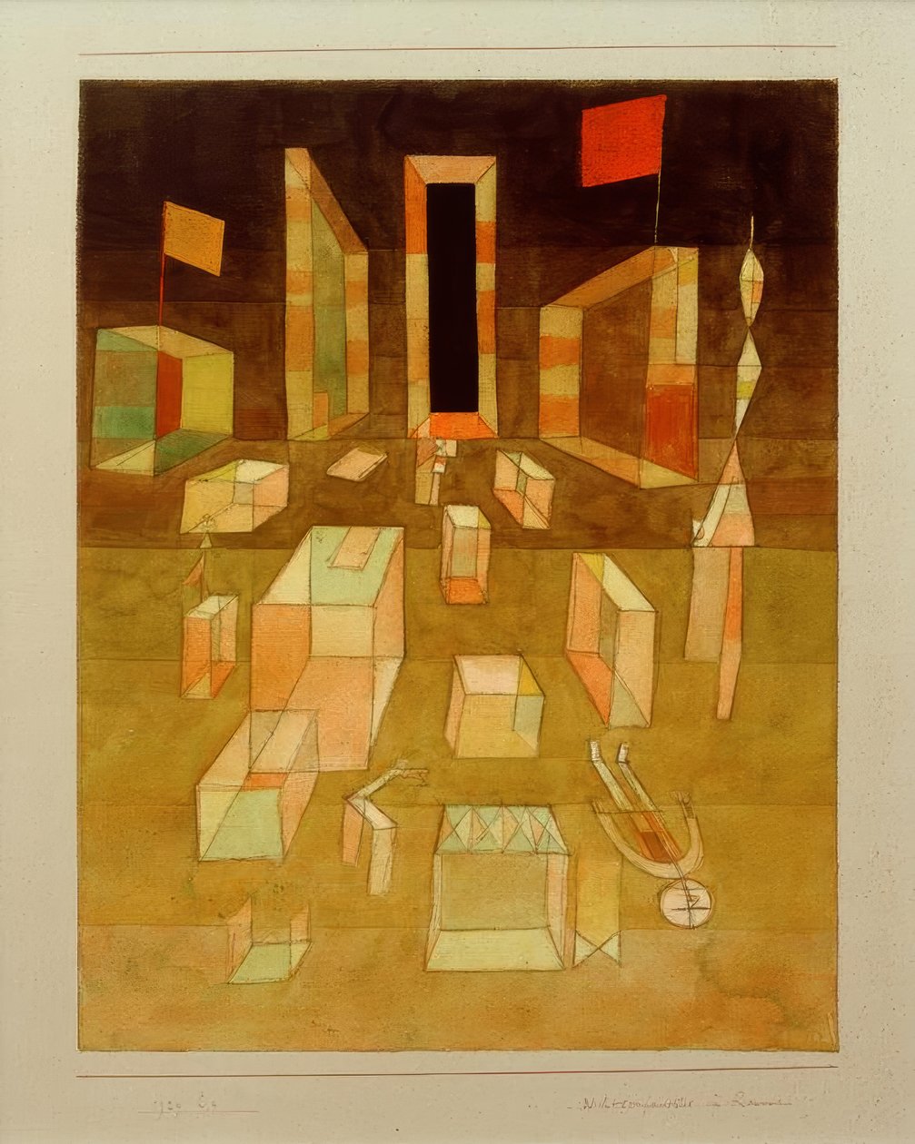 Nichtkomponiertes im Raum von Paul Klee