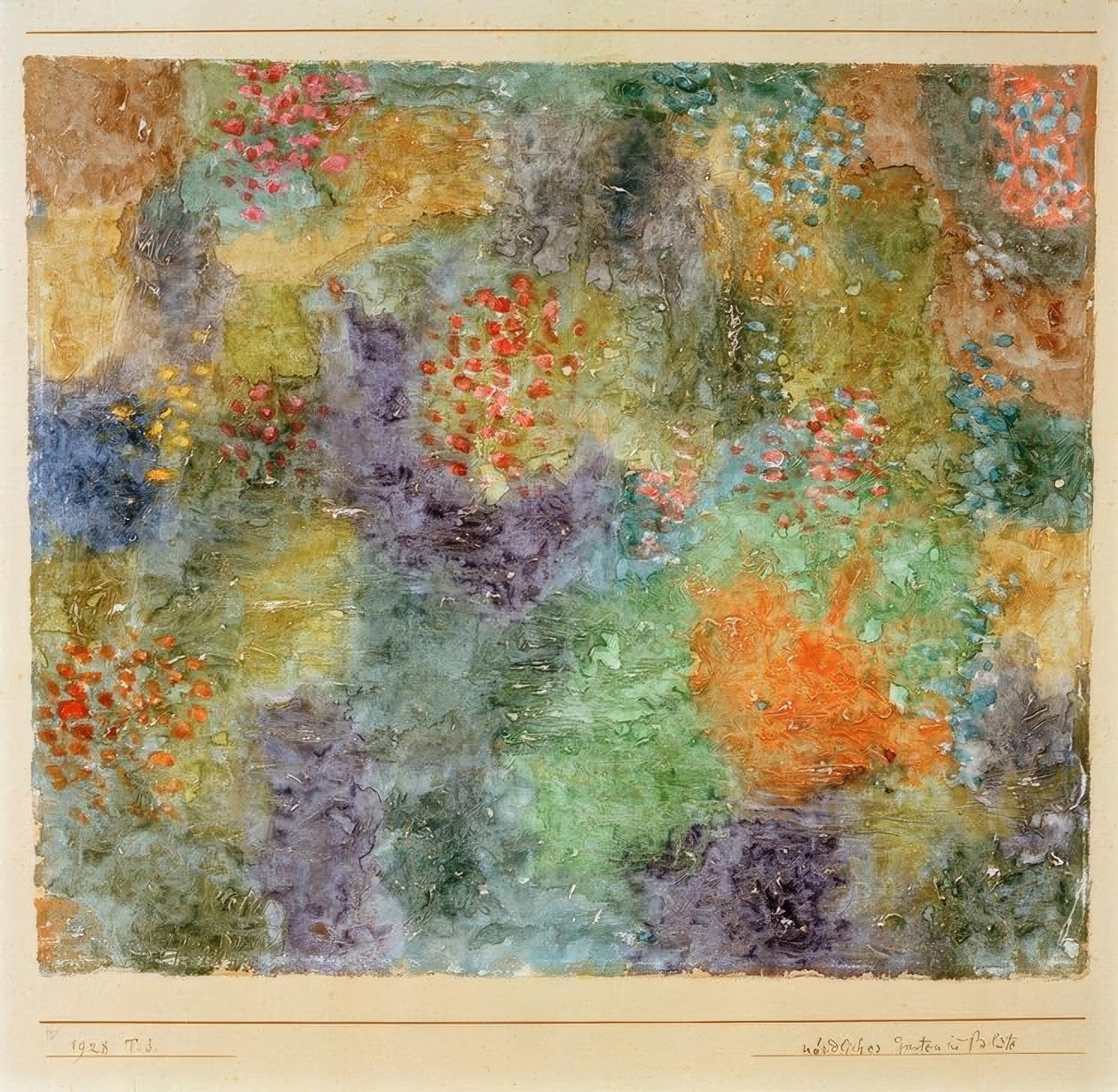Nördlicher Garten in Blüte von Paul Klee