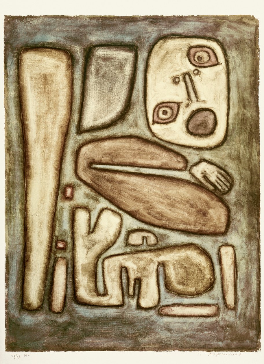 Ausbruch der Angst III, 1939 von Paul Klee