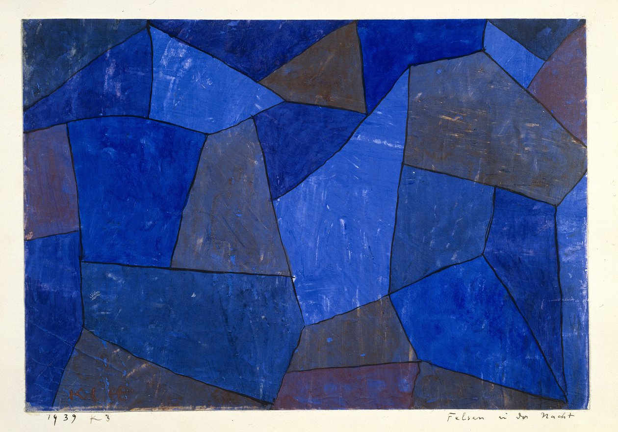 Felsen bei Nacht, 1939 von Paul Klee