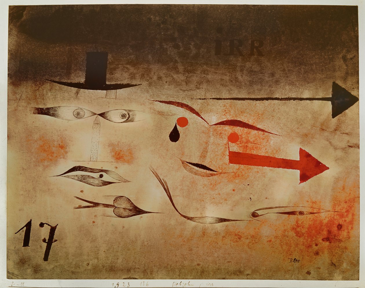Siebzehn, verrückt von Paul Klee