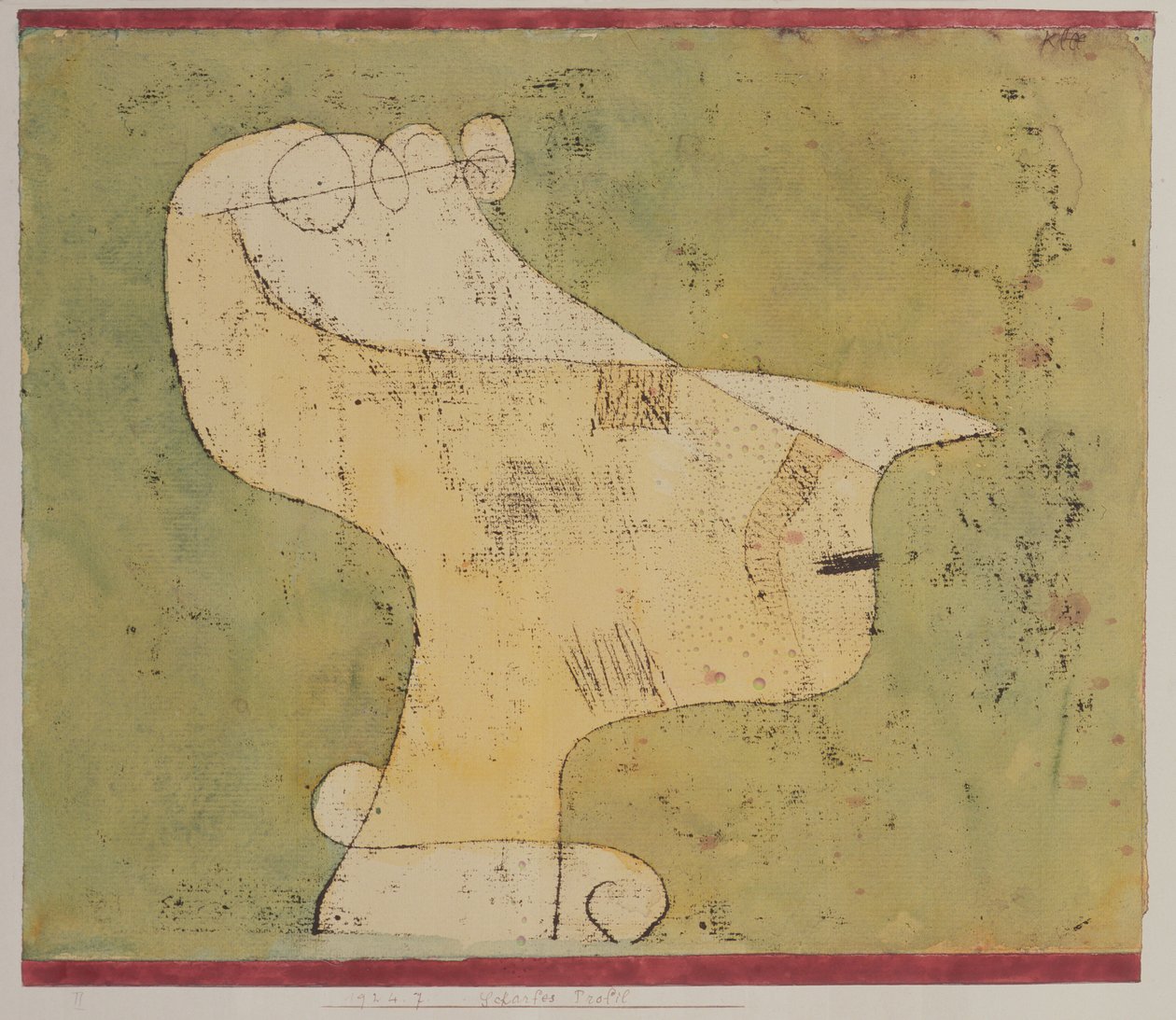 Scharfes Profil von Paul Klee