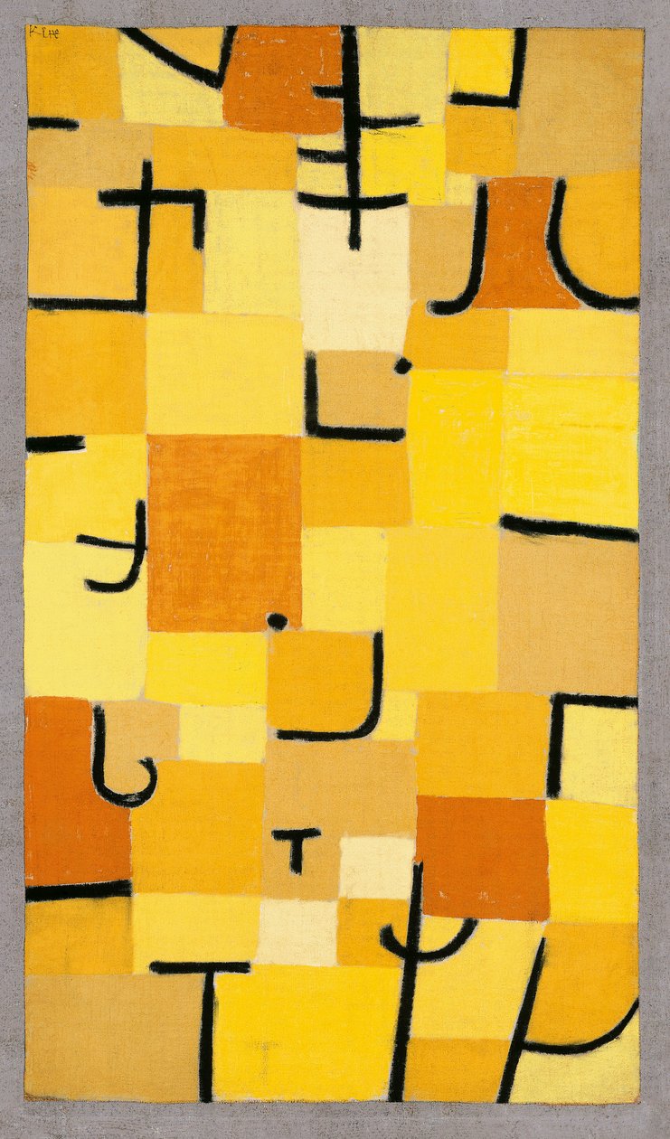 Zeichen in Gelb, 1937 von Paul Klee