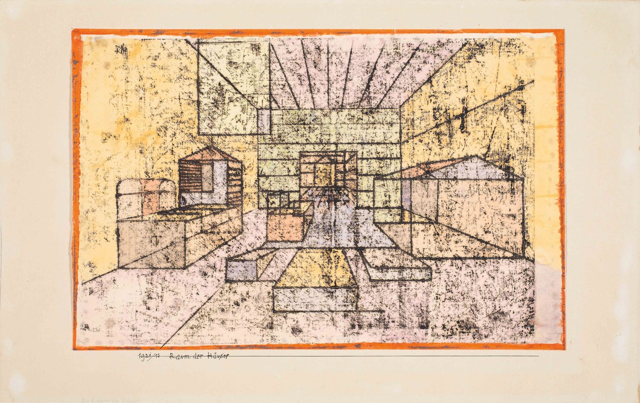 Raum der Häuser, 1921 von Paul Klee