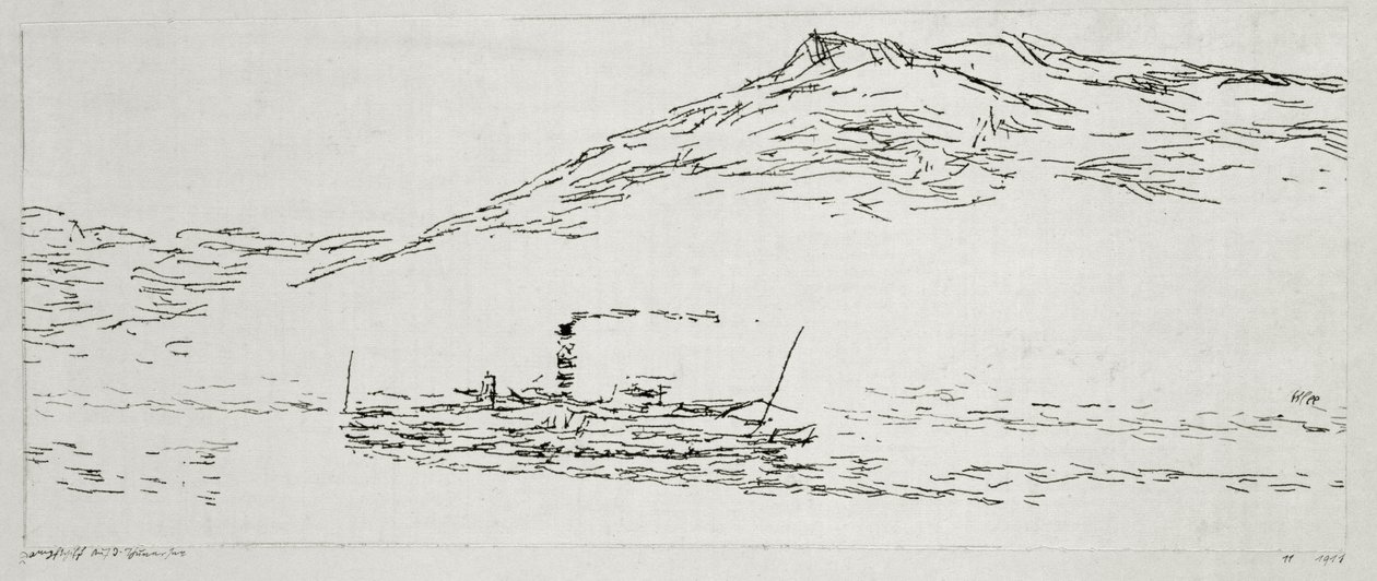 Dampfschiff auf dem Thunersee von Paul Klee