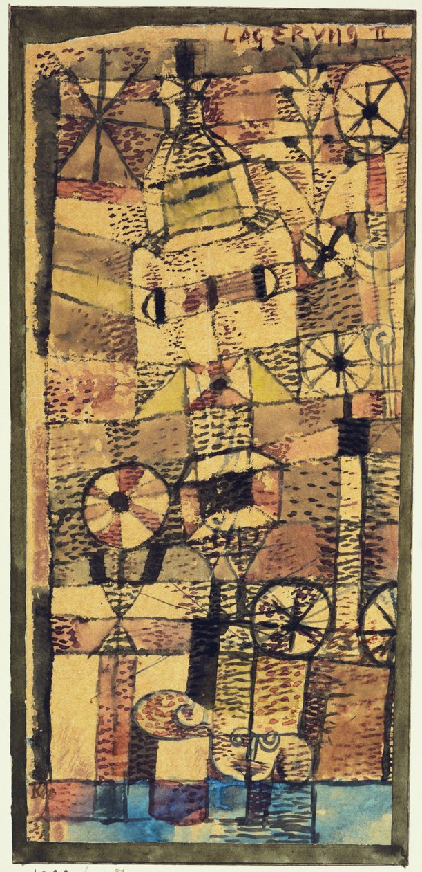 Schichtung II von Paul Klee