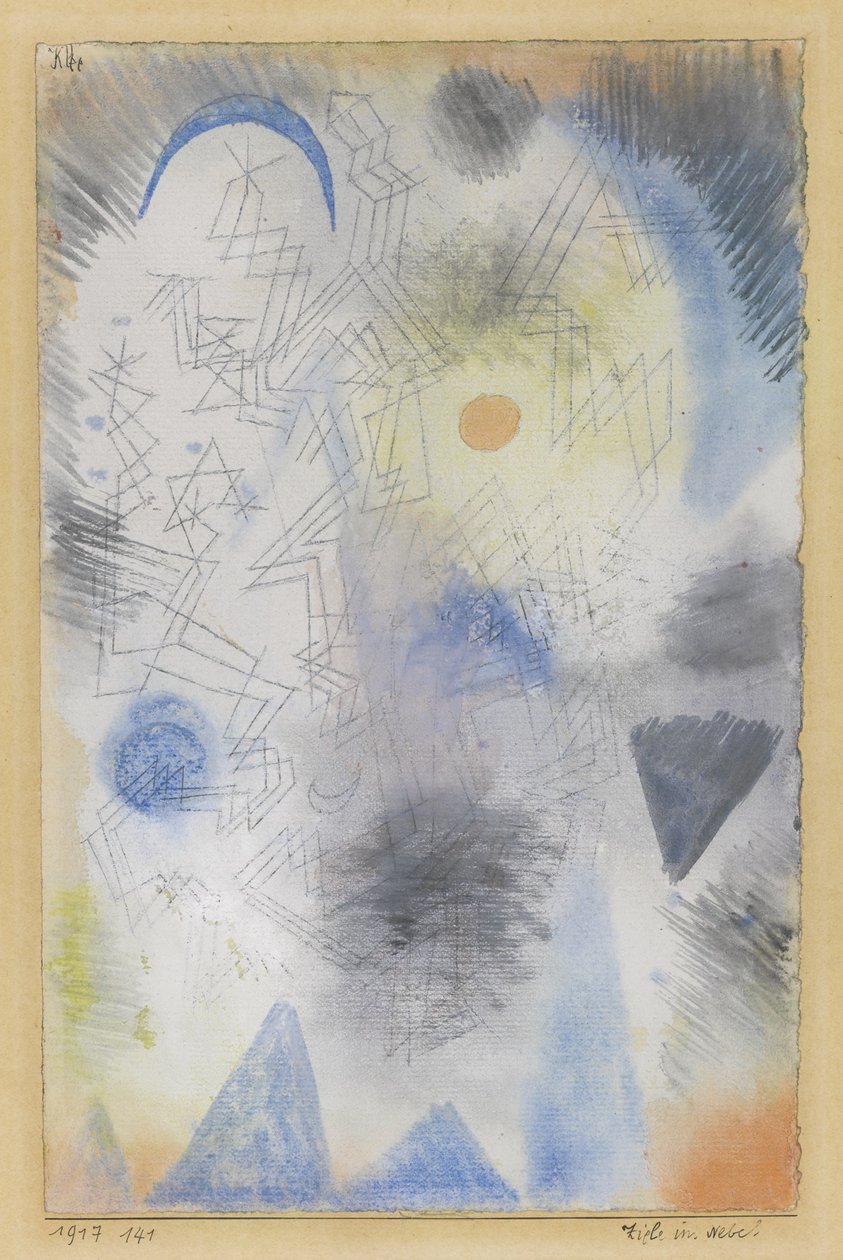 Ziele im Nebel, 1917 von Paul Klee