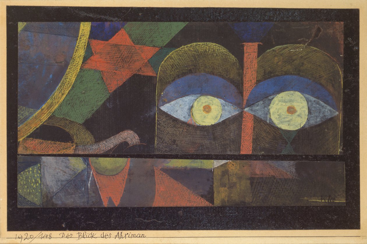Der Blick von Ahriman, 1920 von Paul Klee