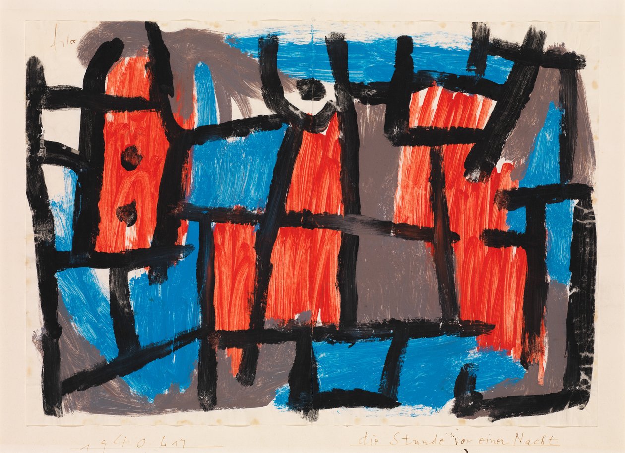 Die Stunde vor einer Nacht von Paul Klee