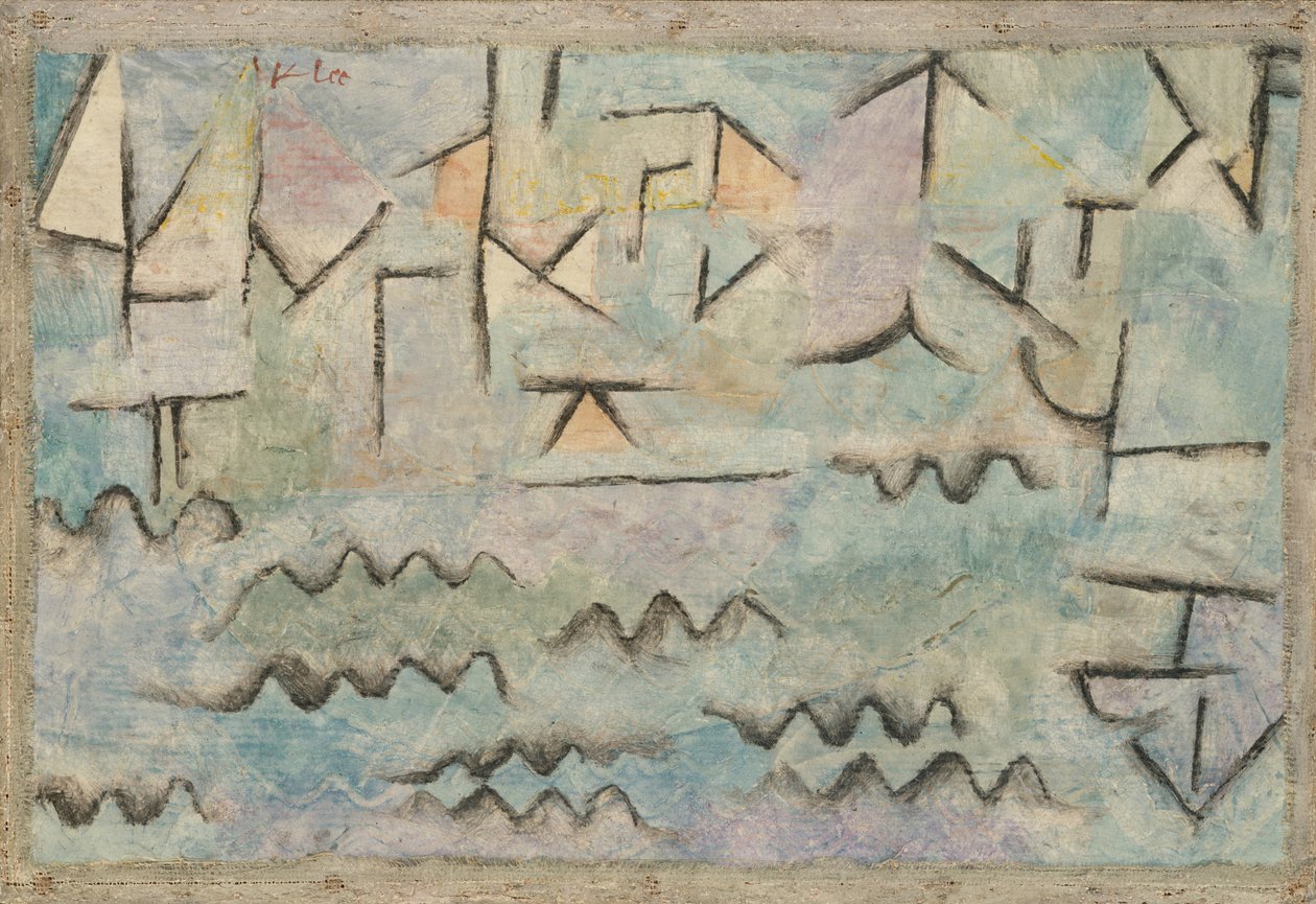 Der Rhein bei Duisburg von Paul Klee