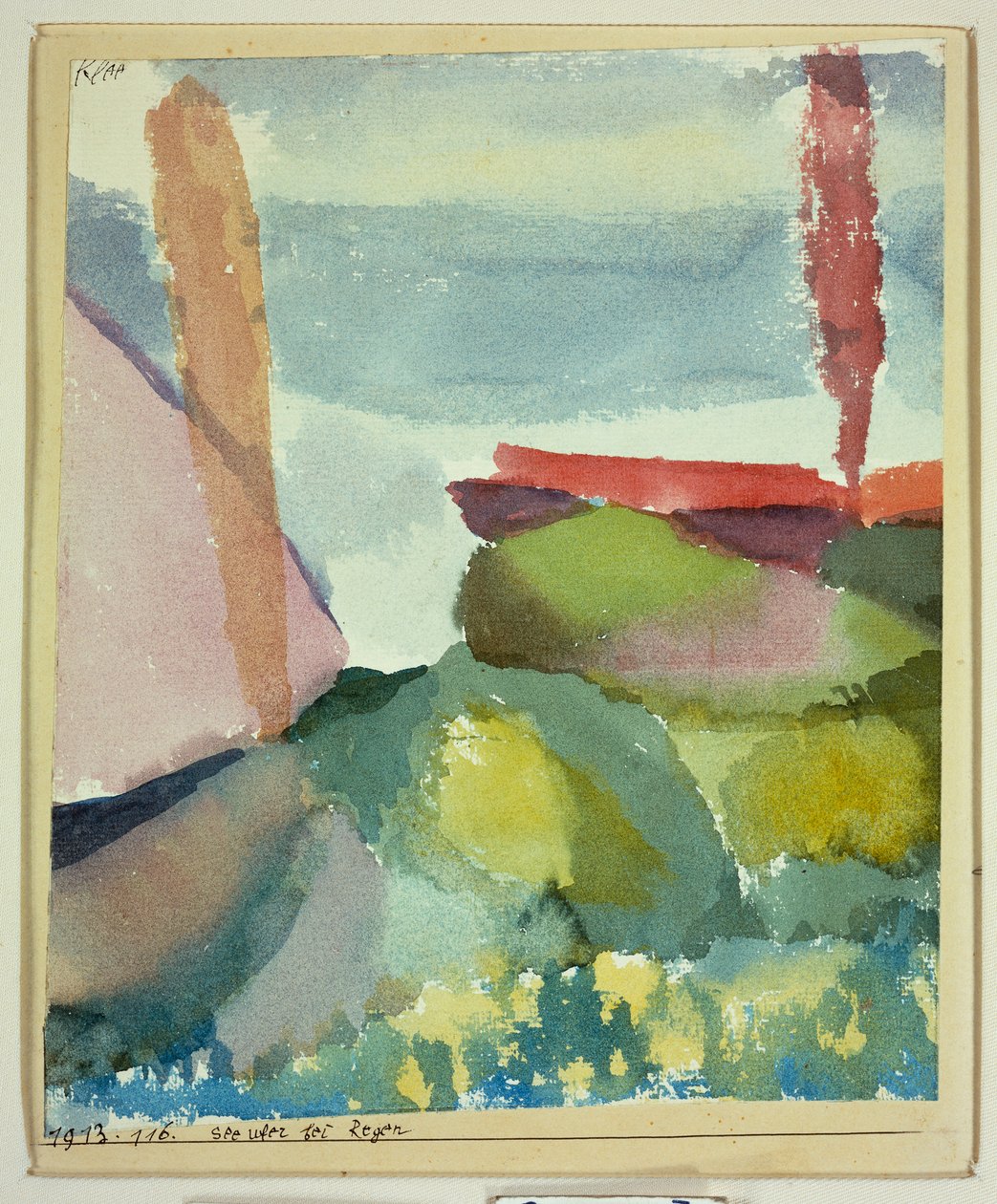 Die Küste im Regen von Paul Klee