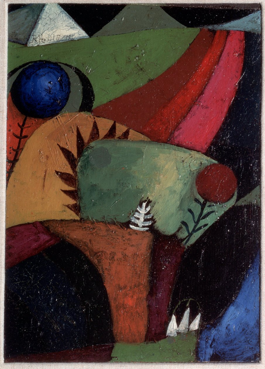 Drei Glockenblumen von Paul Klee