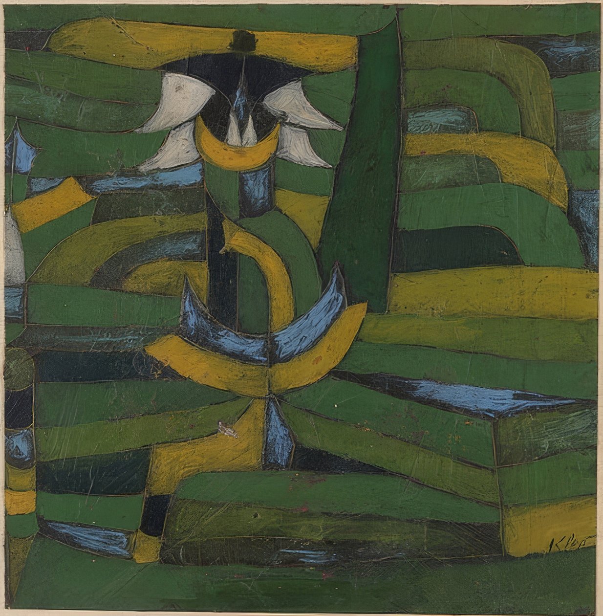 Weiße Blüte im Garten von Paul Klee