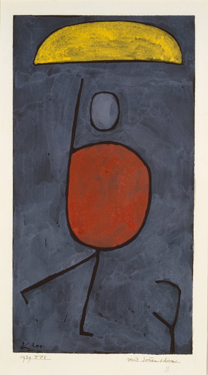 Mit einem Regenschirm von Paul Klee