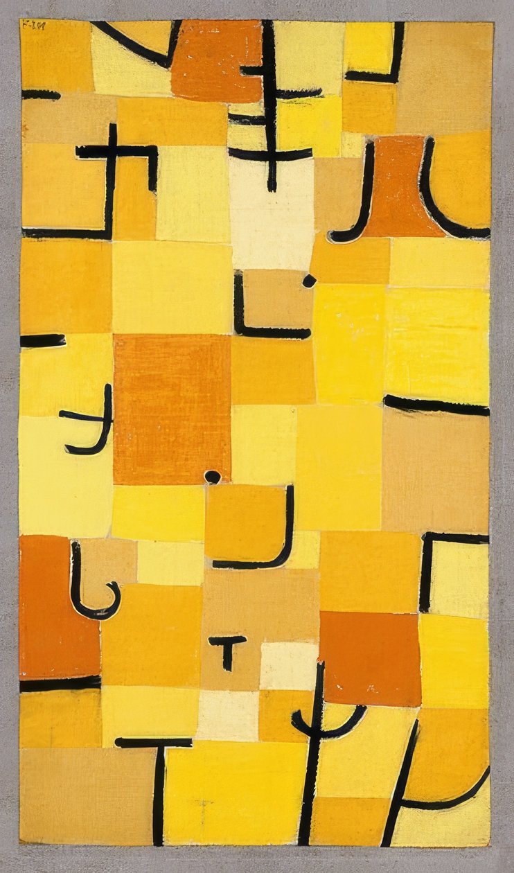 Zeichen in Gelb von Paul Klee