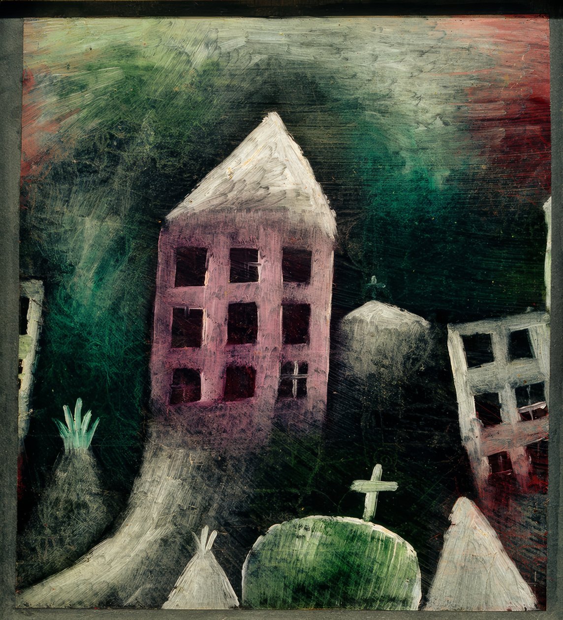 Zerstörter Ort von Paul Klee