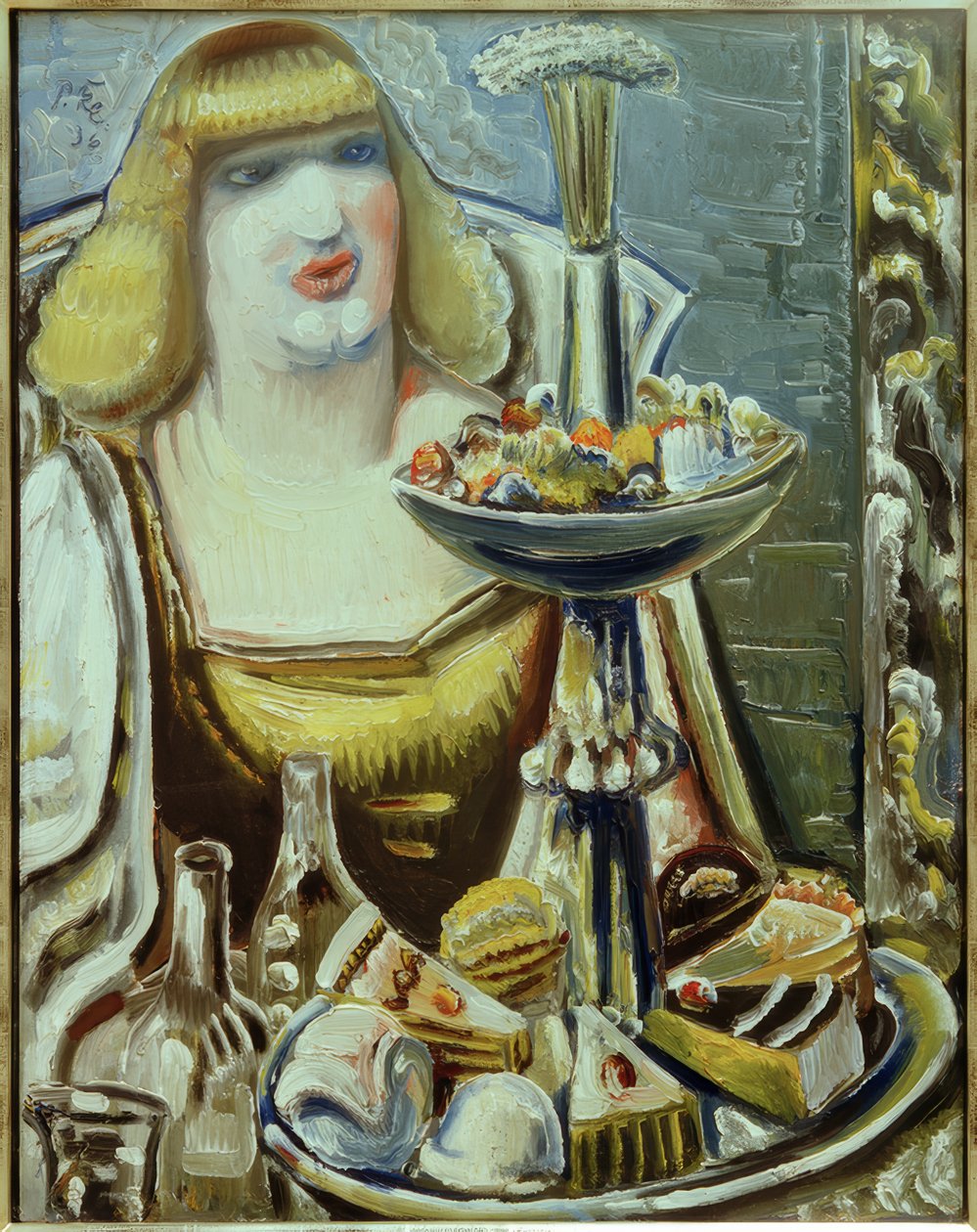 Frau mit Konfekt von Paul Kleinschmidt