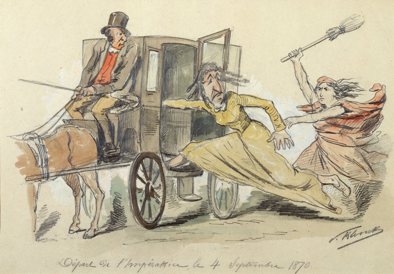 Abreise der Kaiserin Eugenie, 4. September von Paul Klenck