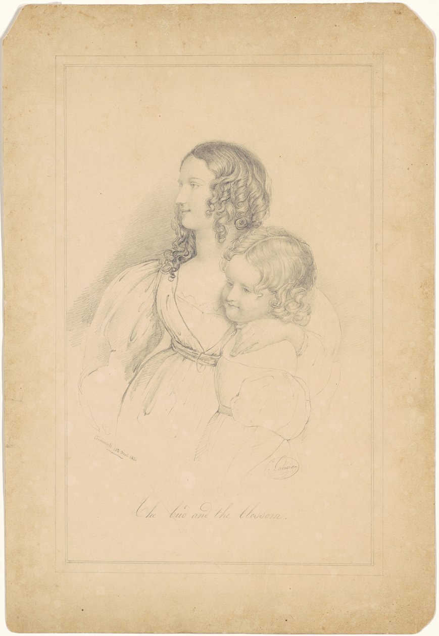 Die Knospe und die Blüte (recto) von Paul Lacroix