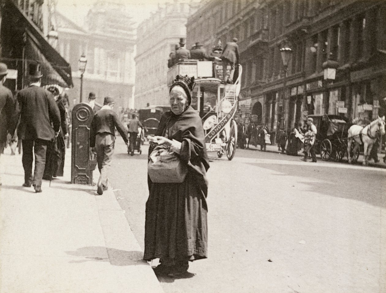 Streichholzverkäufer, Ludgate Hill, London, 1893 von Paul Martin