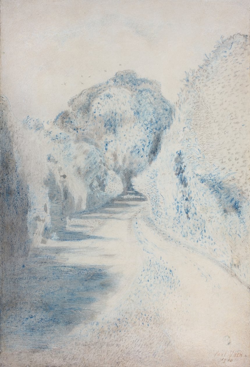 Ein Weg in Blau von Paul Nash