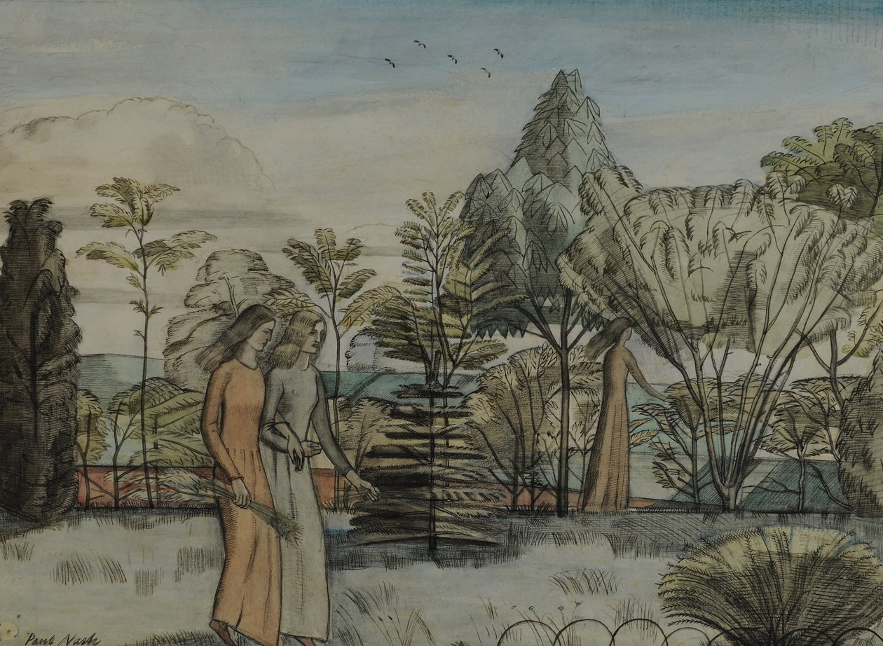 Barbara im Garten von Paul Nash