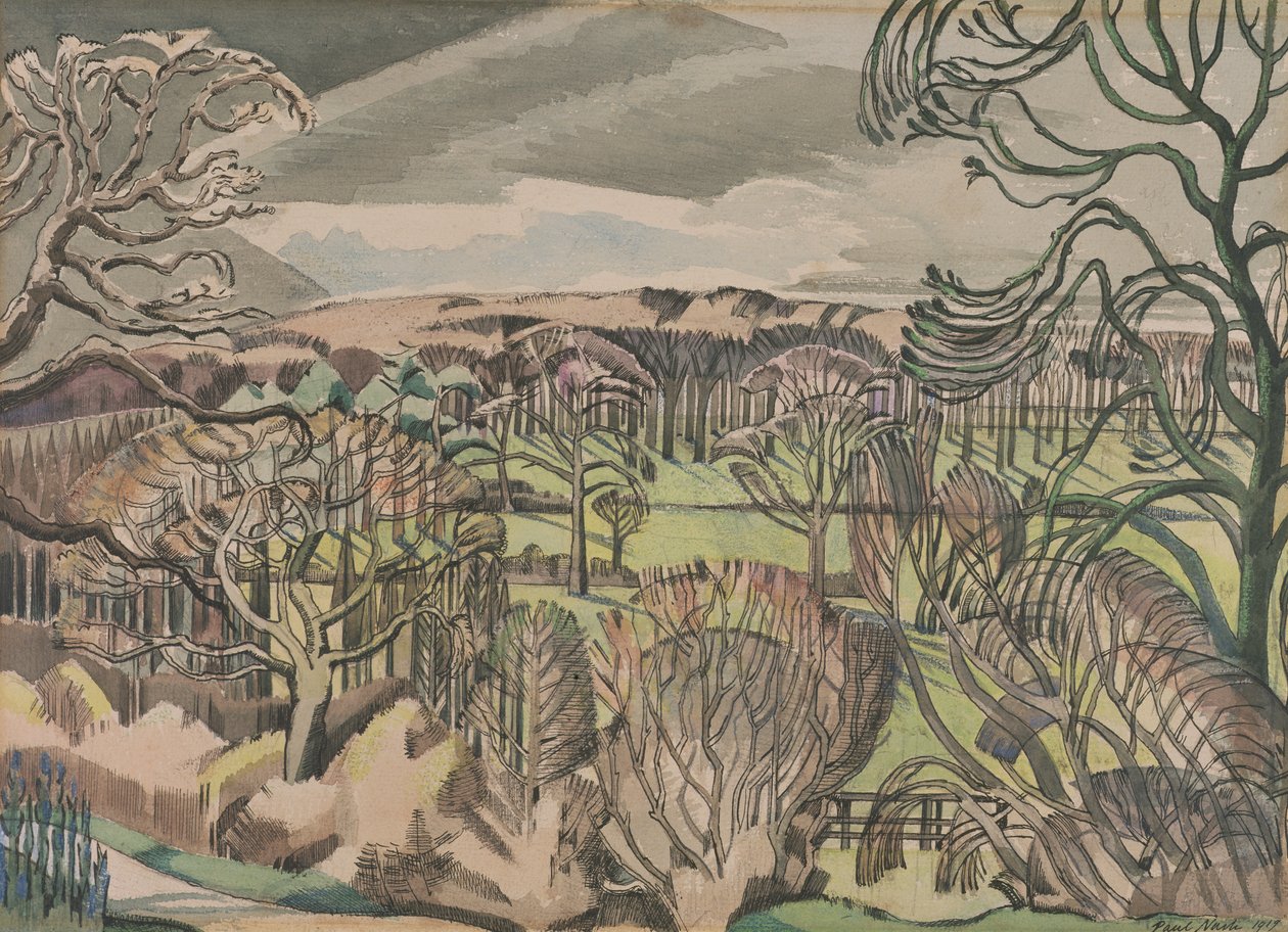 Landschaft bei Fulmer, Buckinghamshire von Paul Nash