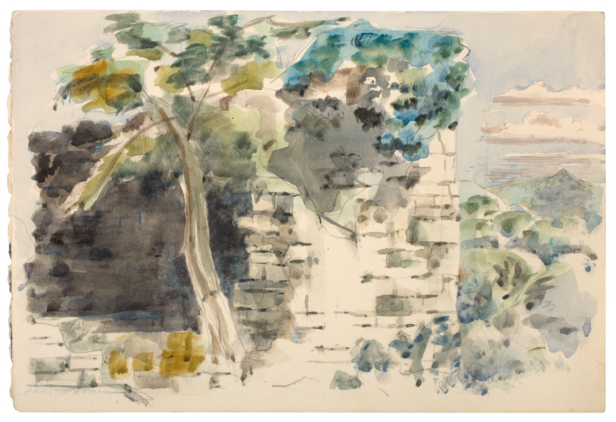 Ruine im Wald von Dean von Paul Nash
